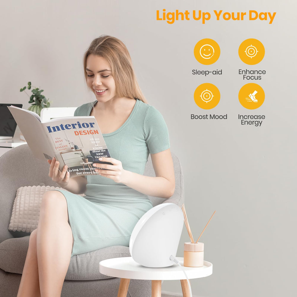 LASTAR Sun Lamp compact design fits on small desks and counters