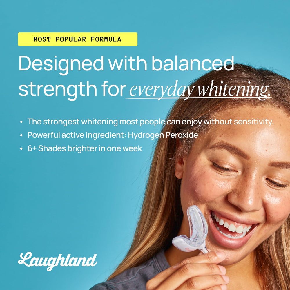Laughland Original Teeth Whitening Kit six sessions over one week.
