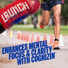 Clean formula claim for Launch Hydrate with no artificial colors or sweeteners.