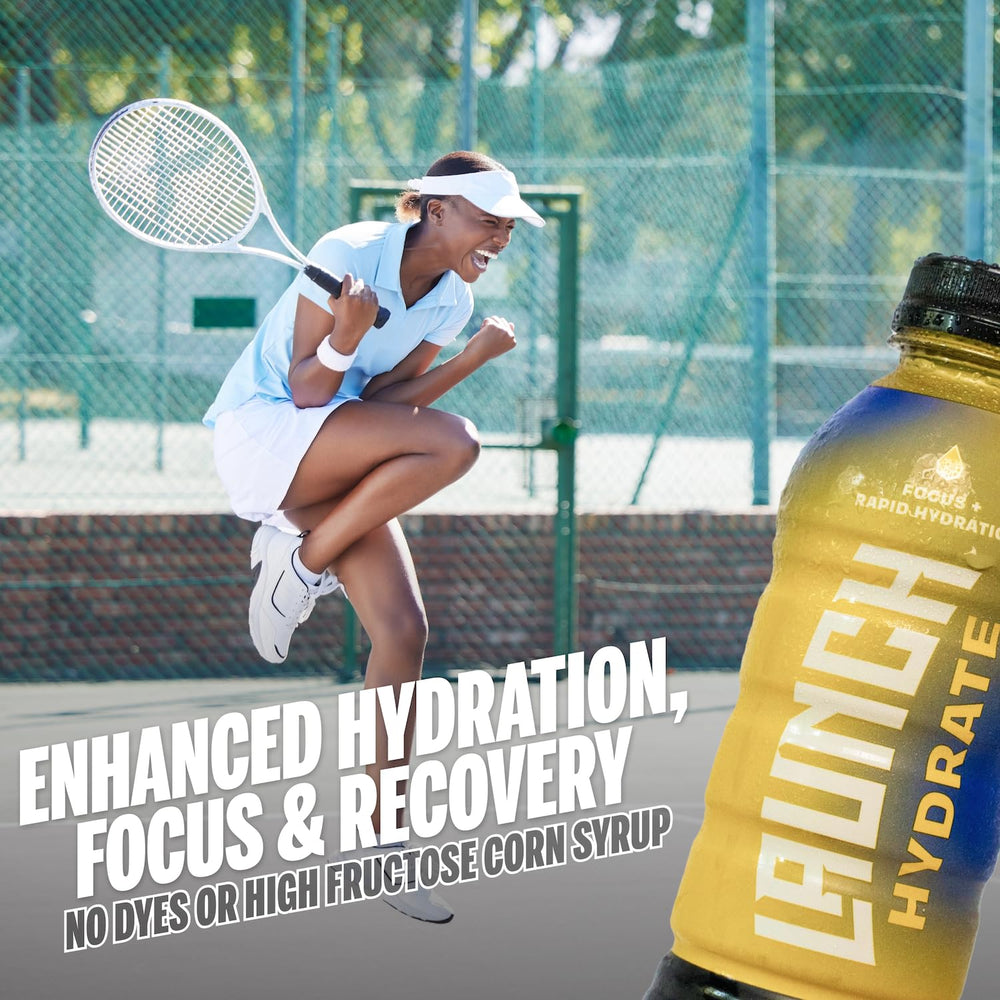 Launch Hydrate Tropical gym bag with bottle for training day.