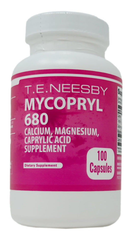 LAURALS Neesby Mycopryl 680 bottle with easy-to-swallow capsules for daily use