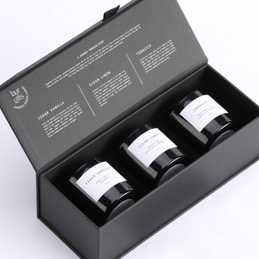LaurGifts tobacco candle for men enhances masculine ambiance at home
