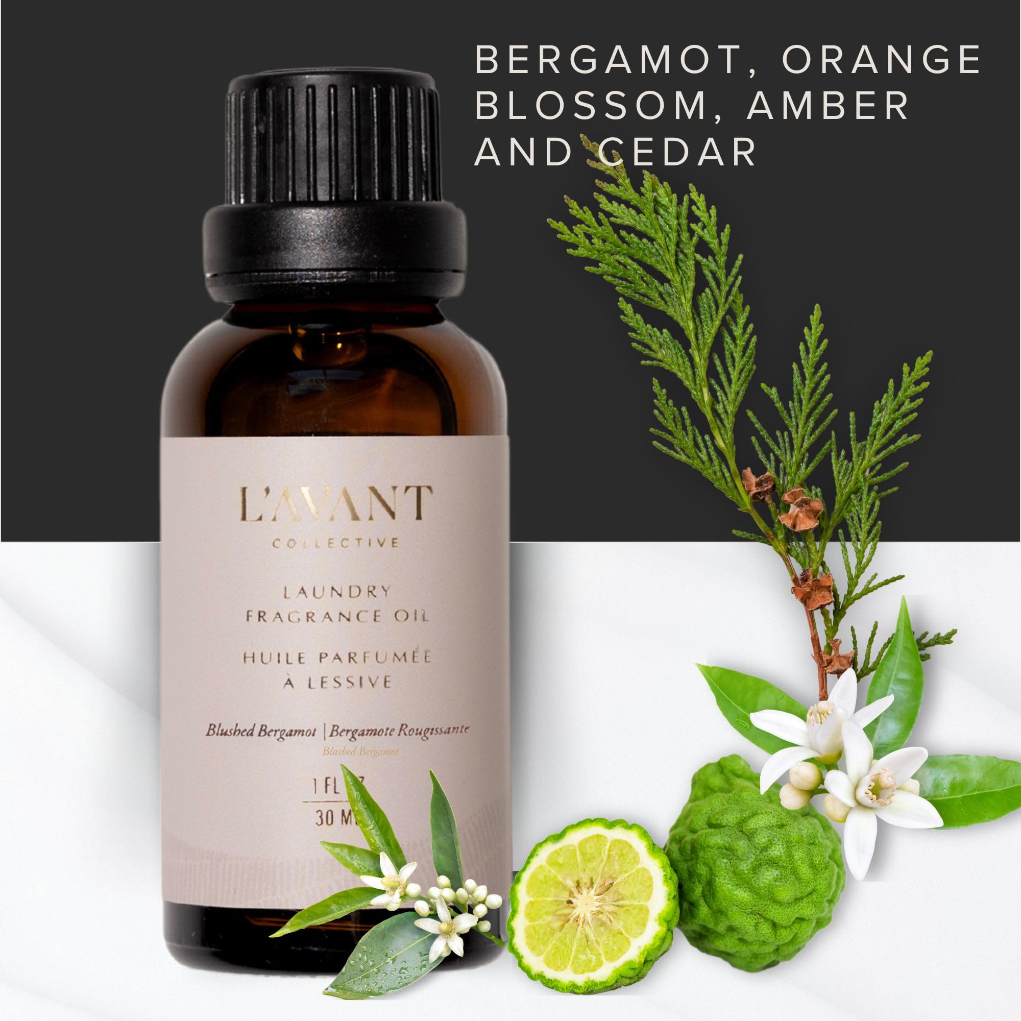Fresh laundry with Bergamot aroma lingering after drying
