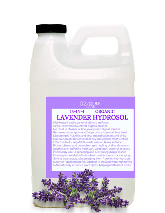 Lavender Lane 64oz bottle ready for facial toning and home fragrance use.