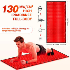 Lawind red light therapy mat soft fabric cover enhances comfort during sessions.