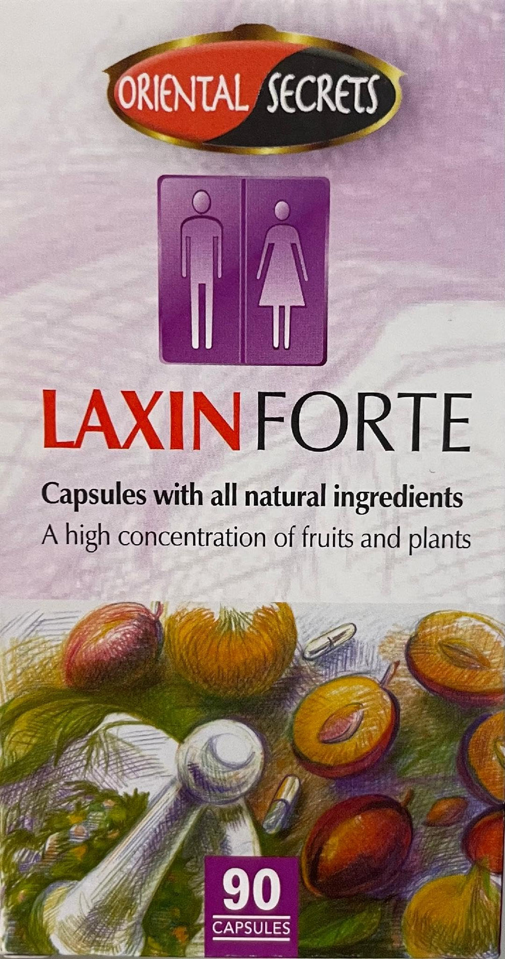 Laxin Forte bottle, compact packaging for daily, easy dosing