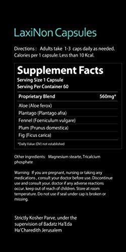 Laxinon daily-use guide card offers practical dosage tips