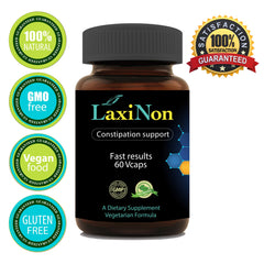 Laxinon packaging box communicates premium quality and herbal focus