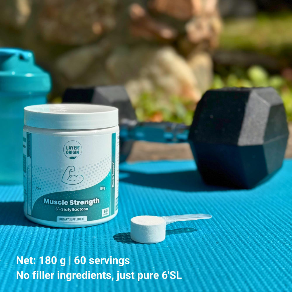 Athlete in gym using Layer Origin 6'-SL HMO during a workout for endurance.
