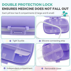 Layhit pill container includes a black pen for quick labeling and identification.