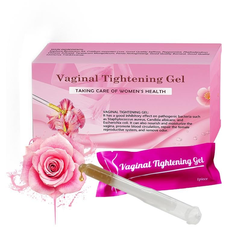 Laymoon VagiTite Med+ bottle shows quick-absorbing gel for daily intimate care.