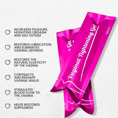 Packaging insert from Laymoon VagiTite Med+ with simple usage guidance.