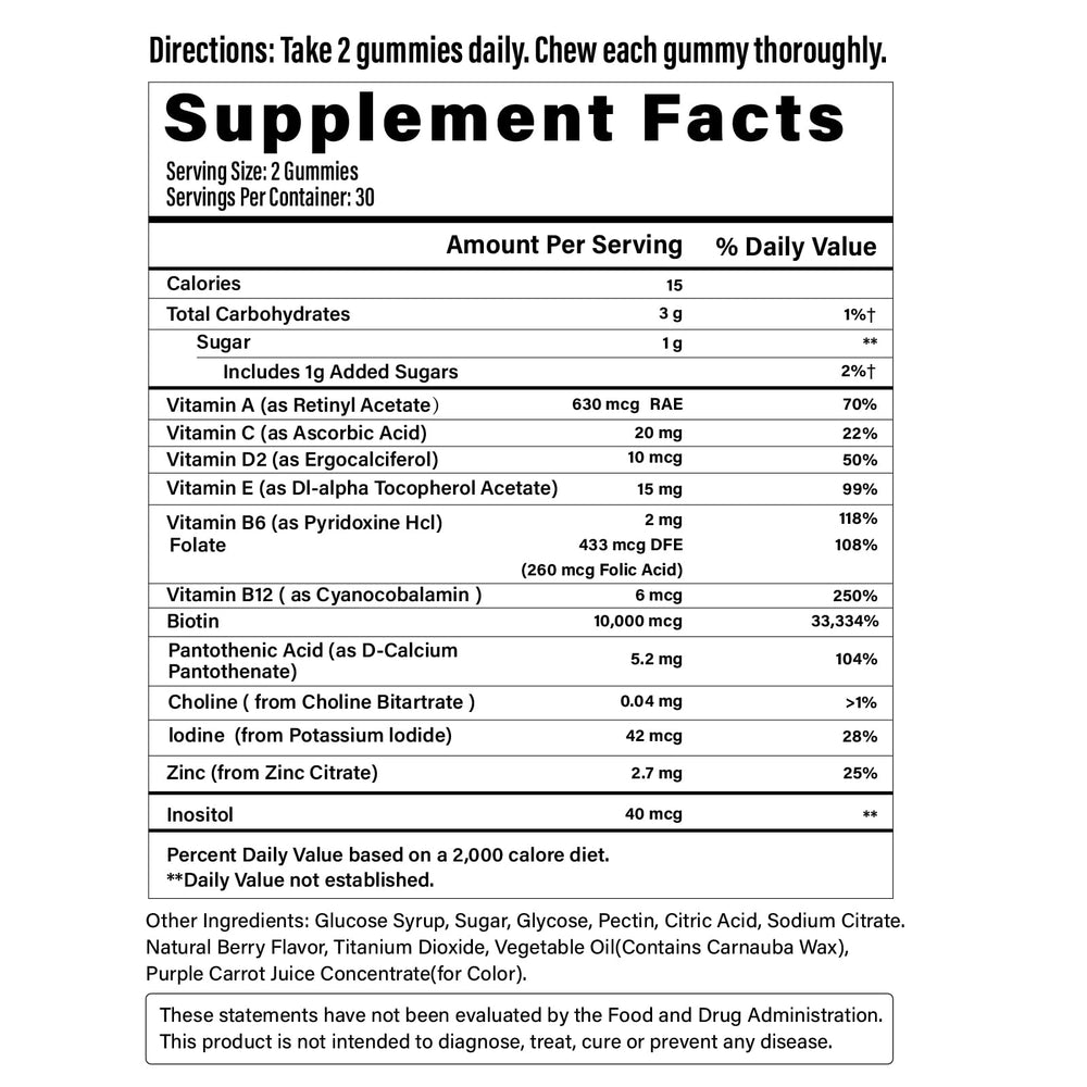 Lazpowfi Biotin Gummies in a daily wellness routine setup.