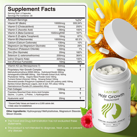 Lazpowfi daily dosage capsules shown for convenient daily use.