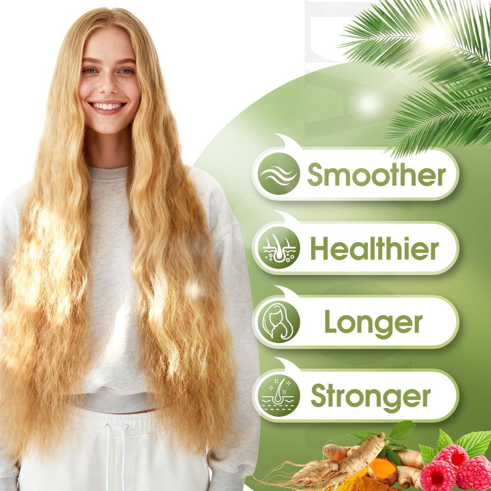 Lazpowfi benefits suggesting hair and nails health over time.