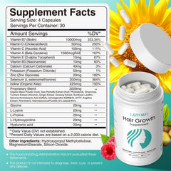 Lazpowfi ingredientes 30en1: fórmula completa para cabello y uñas.