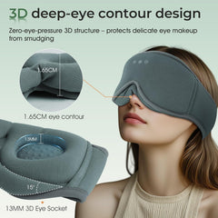Adjustable strap on LC-dolida sleep mask for travel comfort