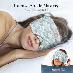 LC-dolida extra-large silk eye mask feels ultra soft for side sleepers