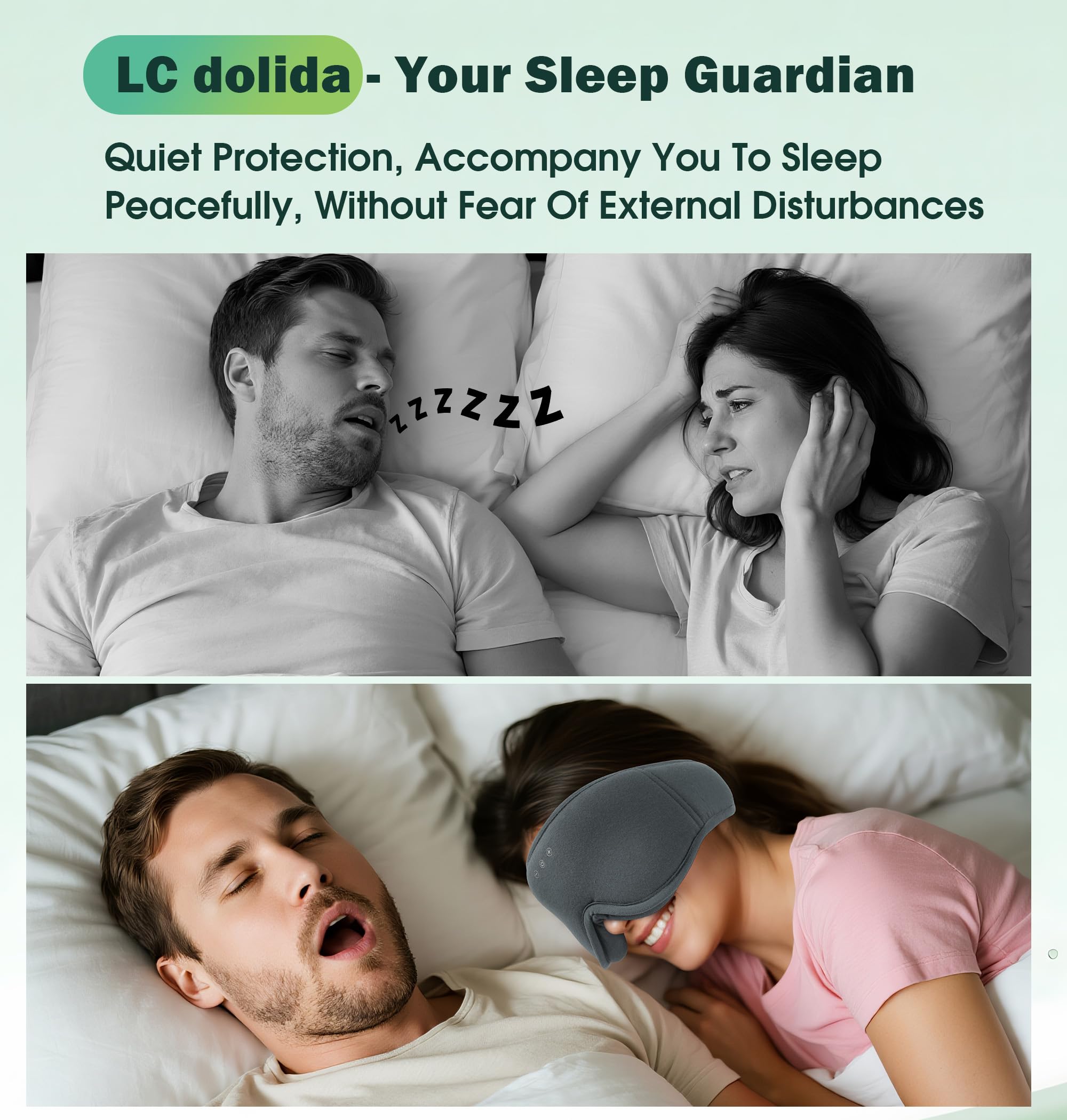 Machine-washable LC-dolida sleep mask stays fresh after use