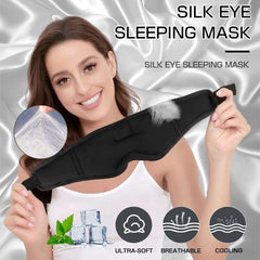 LC-dolida sleep mask with 3D contour design reducing eye pressure and improving fit