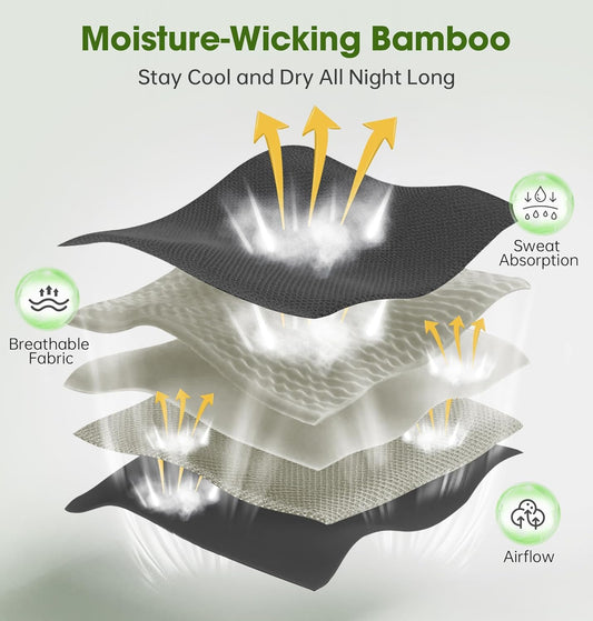 LC-dolida bamboo fabric close-up highlights hypoallergenic softness for sensitive skin.