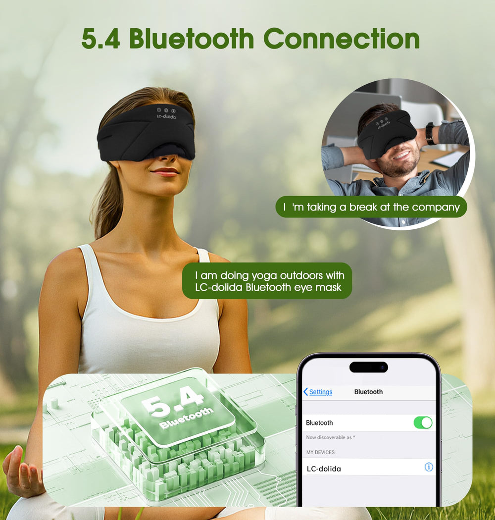 LC-dolida bluetooth-5-4 chip graphic emphasizes fast, stable wireless connection for music or calls