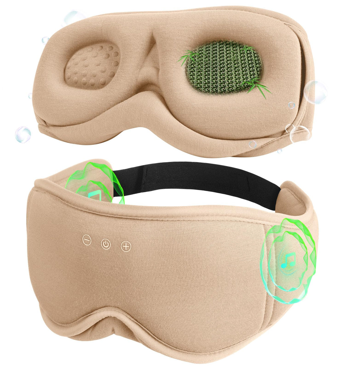 LC-dolida Bluetooth sleep mask with 5.4 for wireless audio on bedtimes.