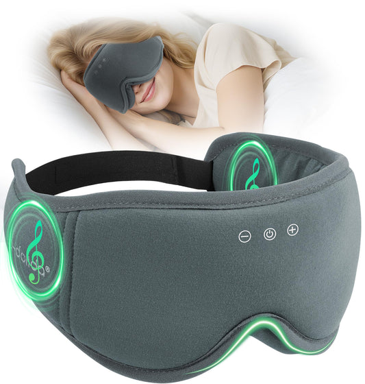 LC-dolida Sleep Mask with Bluetooth headphones showing 5.4 setup for wireless audio