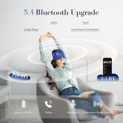 LC-dolida sleep mask with slim speakers for comfortable side-sleep use.