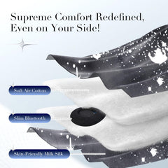 LC-dolida sleep mask with thinner speakers for side sleepers' comfort