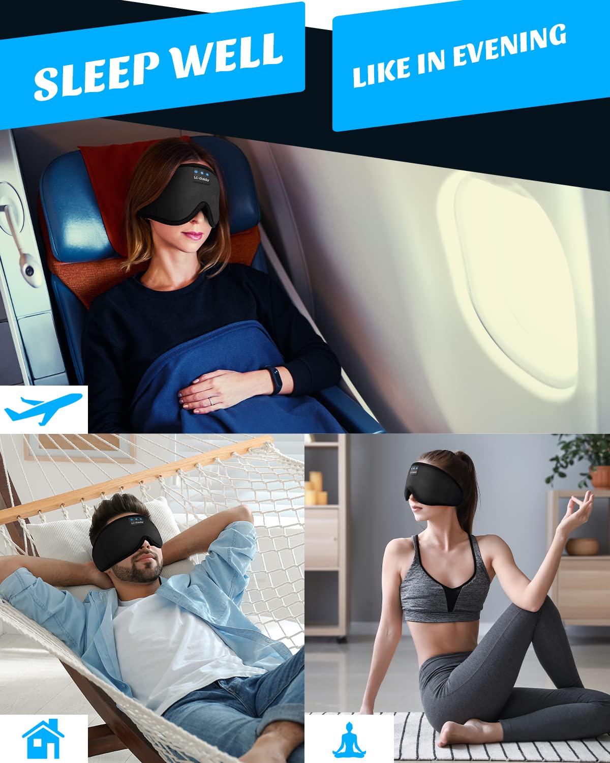 LC-dolida washable sleep mask designed for durability and easy care