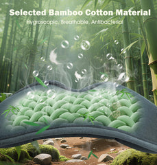 Soft bamboo-cotton fabric of LC-dolida sleep mask for sensitive skin