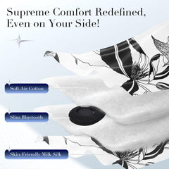 Thin, integrated speakers designed for comfort during side sleeping