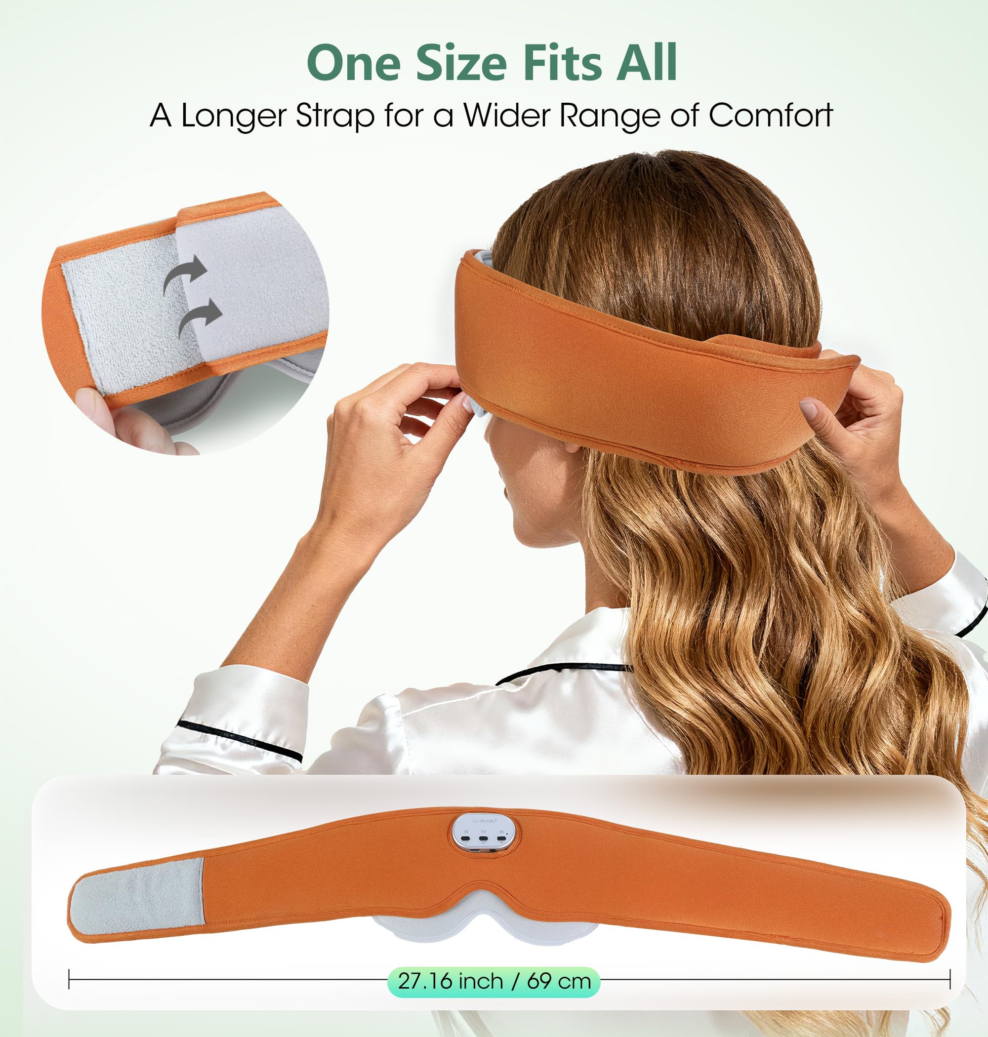 LC-dolida total blackout mask blocks ambient light for restful evenings