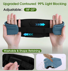 LC-dolida travel-nap sleep mask suitable for flights, hotel stays, or office naps