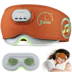 LC-dolida voice-control sleep mask in orange with hands-free music control for bedtime