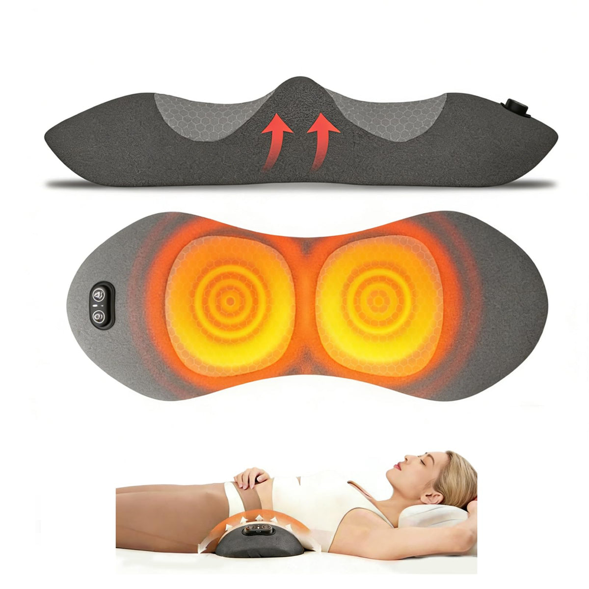LDGSUPH 3-in-1 Back Massager with heat therapy for targeted lower back relief.