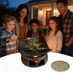 LDGSUPH Ceramic Burner elevates living rooms and spas with tranquil glow.