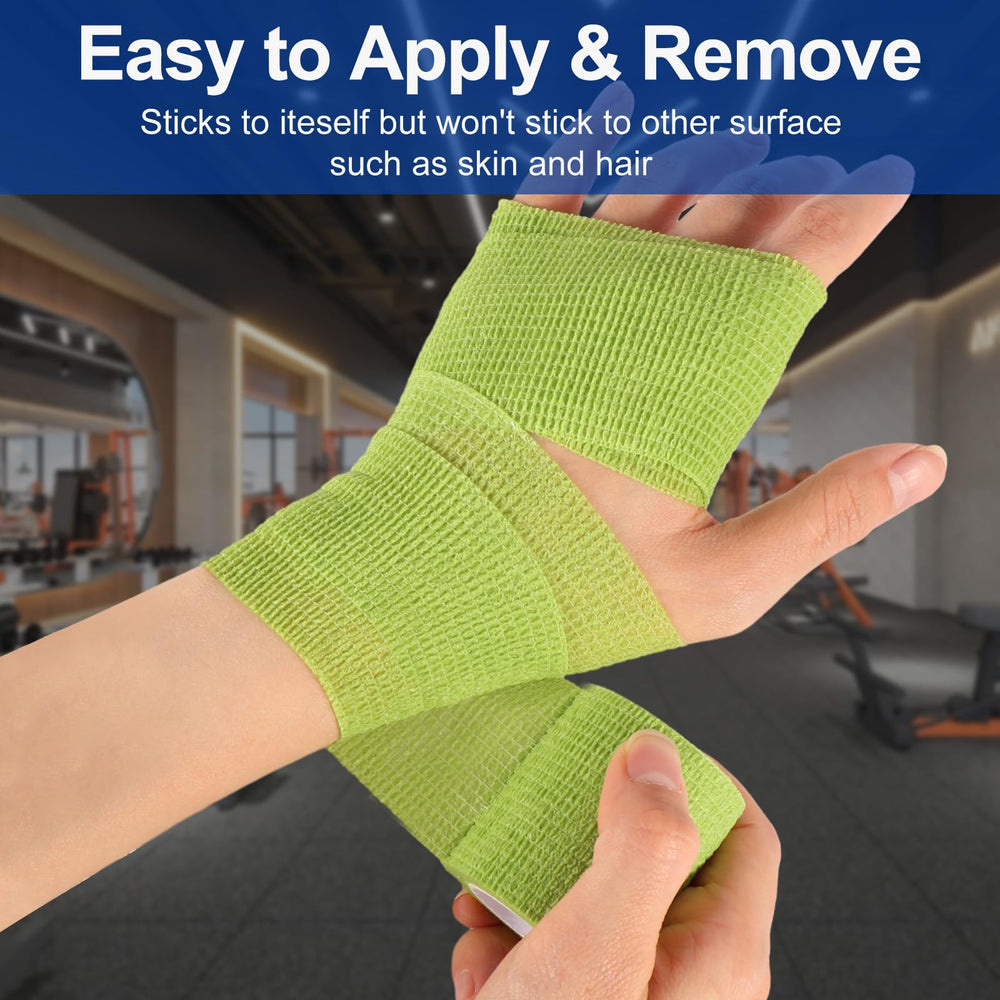LDIWEE bandage wrap on the knee helps manage soreness with breathable fabric.