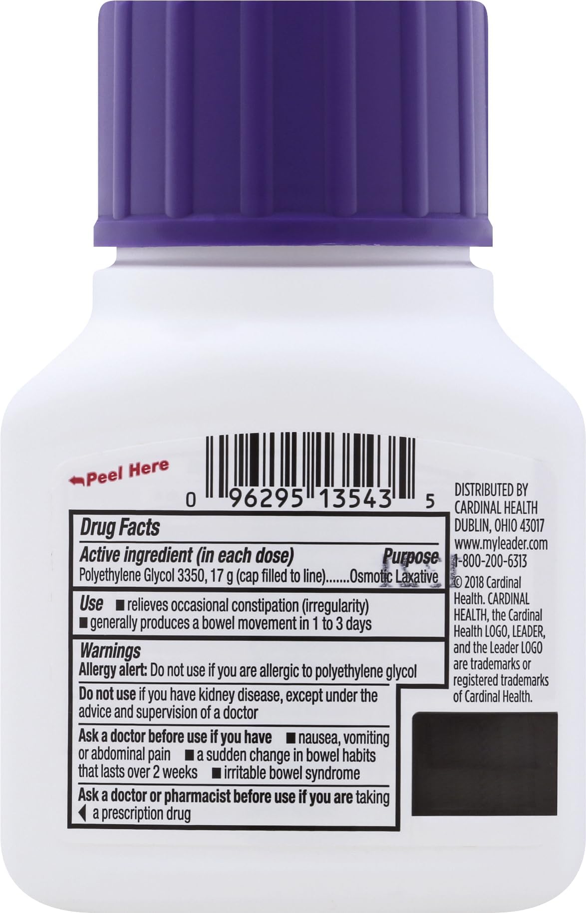 Leader ClearLax powder-dissolve demonstrates quick mixing for smooth stools