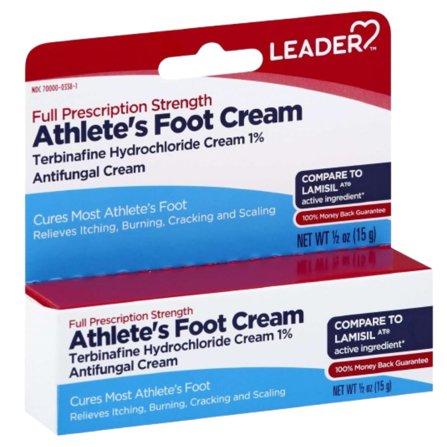 Leader Medicated Cream texture shows fast absorption for comfort.