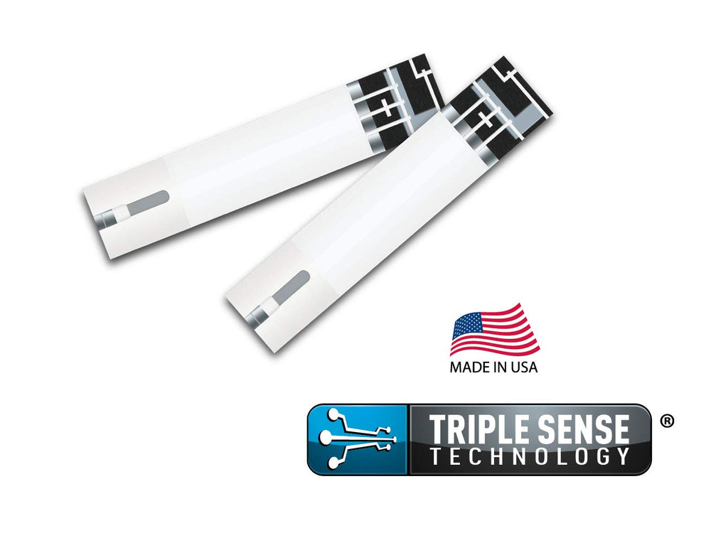 Close-up of Leader True Metrix strip box for quick, accurate readings.
