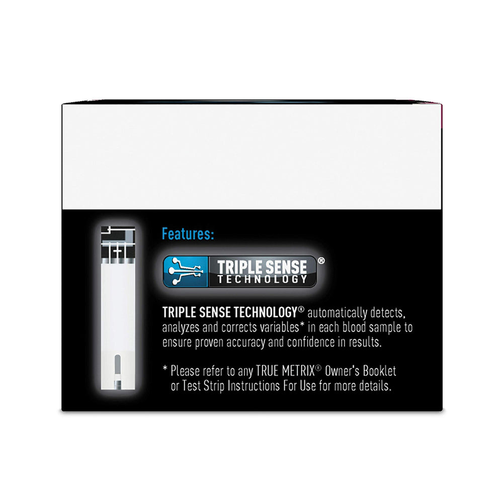 True Metrix meter compatibility highlighted on Leader strip packaging.