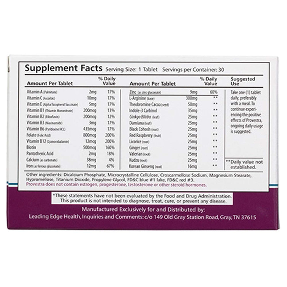 Leading Edge Health Provestra bottle pour shows easy daily use.
