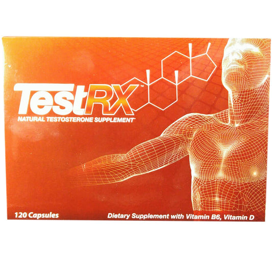 Leading Edge Health TESTRX bottle front view for natural energy support.