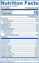 LEAN Hydration ingredients and nutrition facts highlight balanced electrolytes and vitamins.