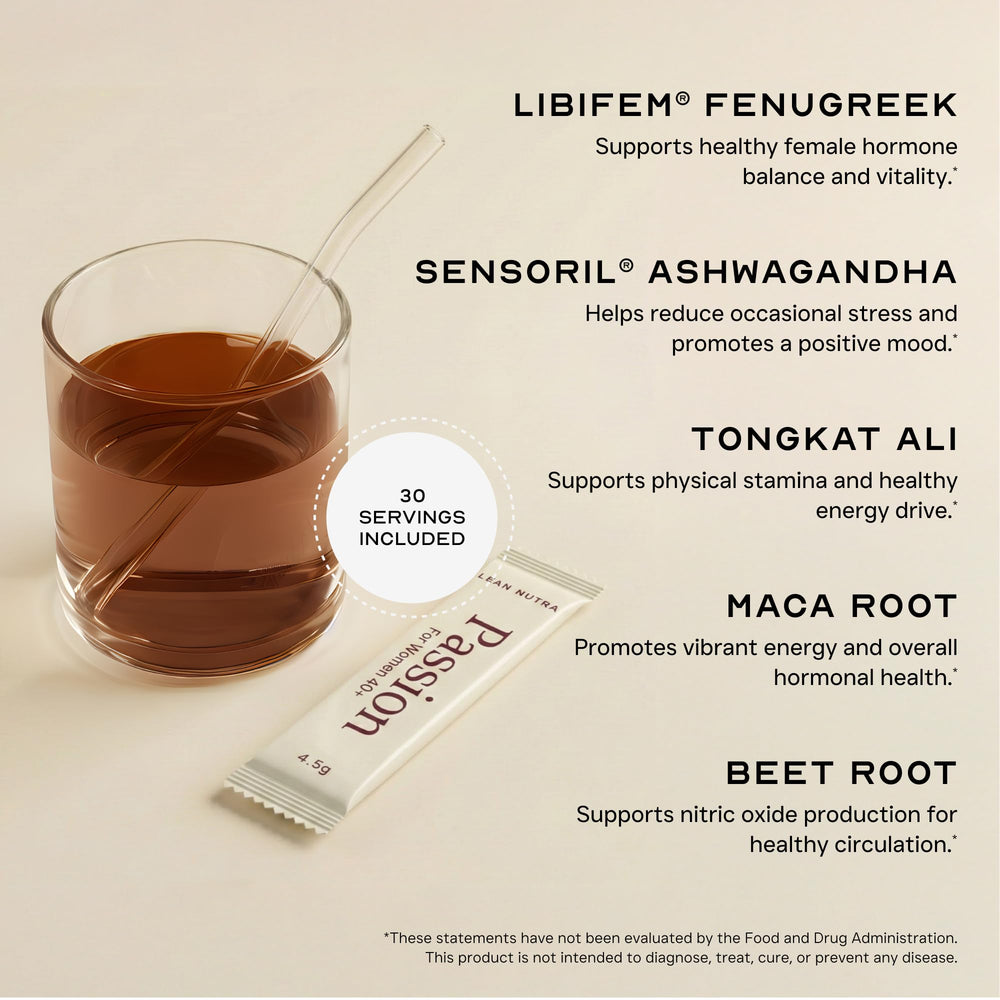 Lean Nutra Passion Berry Citrus flavor in glass, delicious support for daily wellness.
