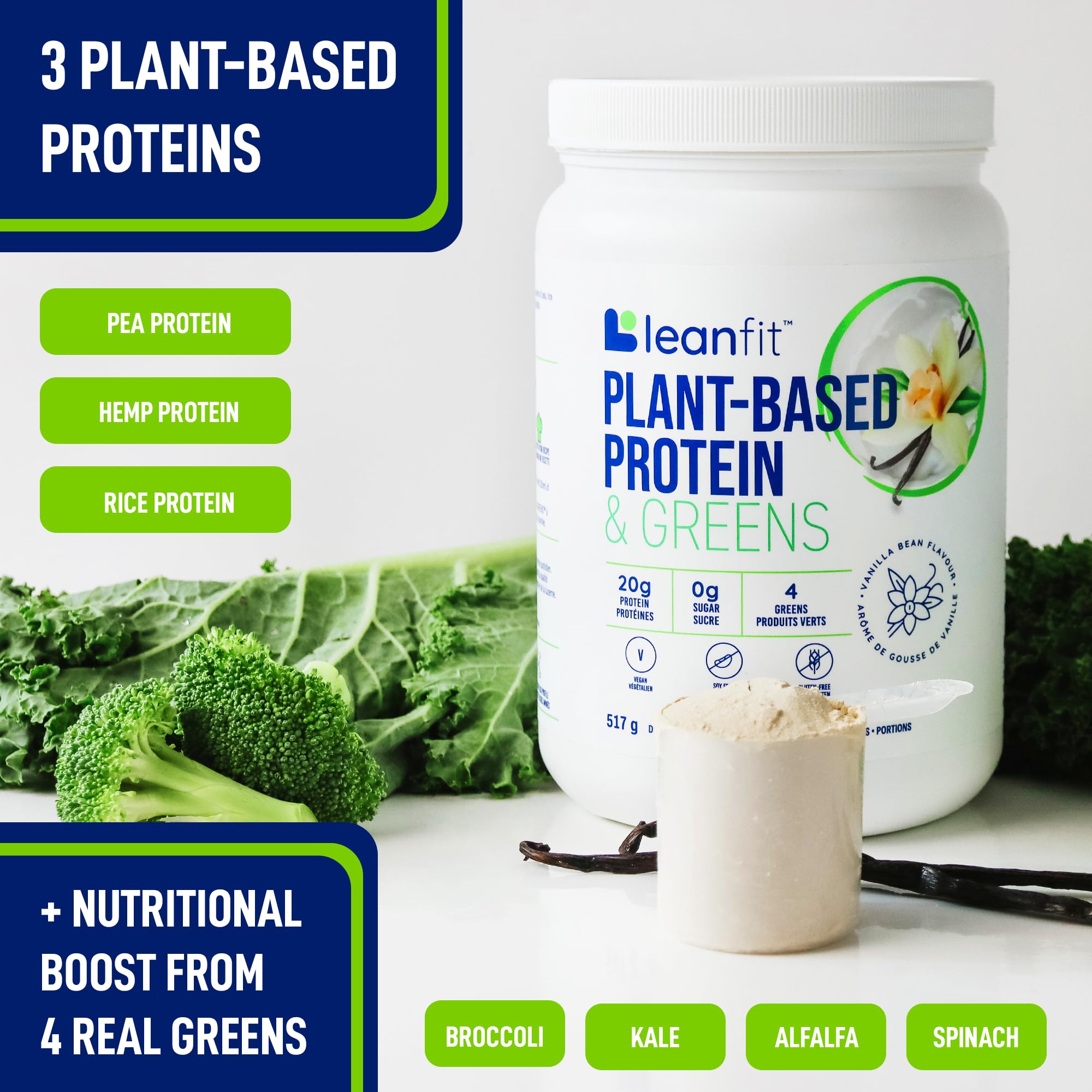 Label shows 19 servings per container for planning.
