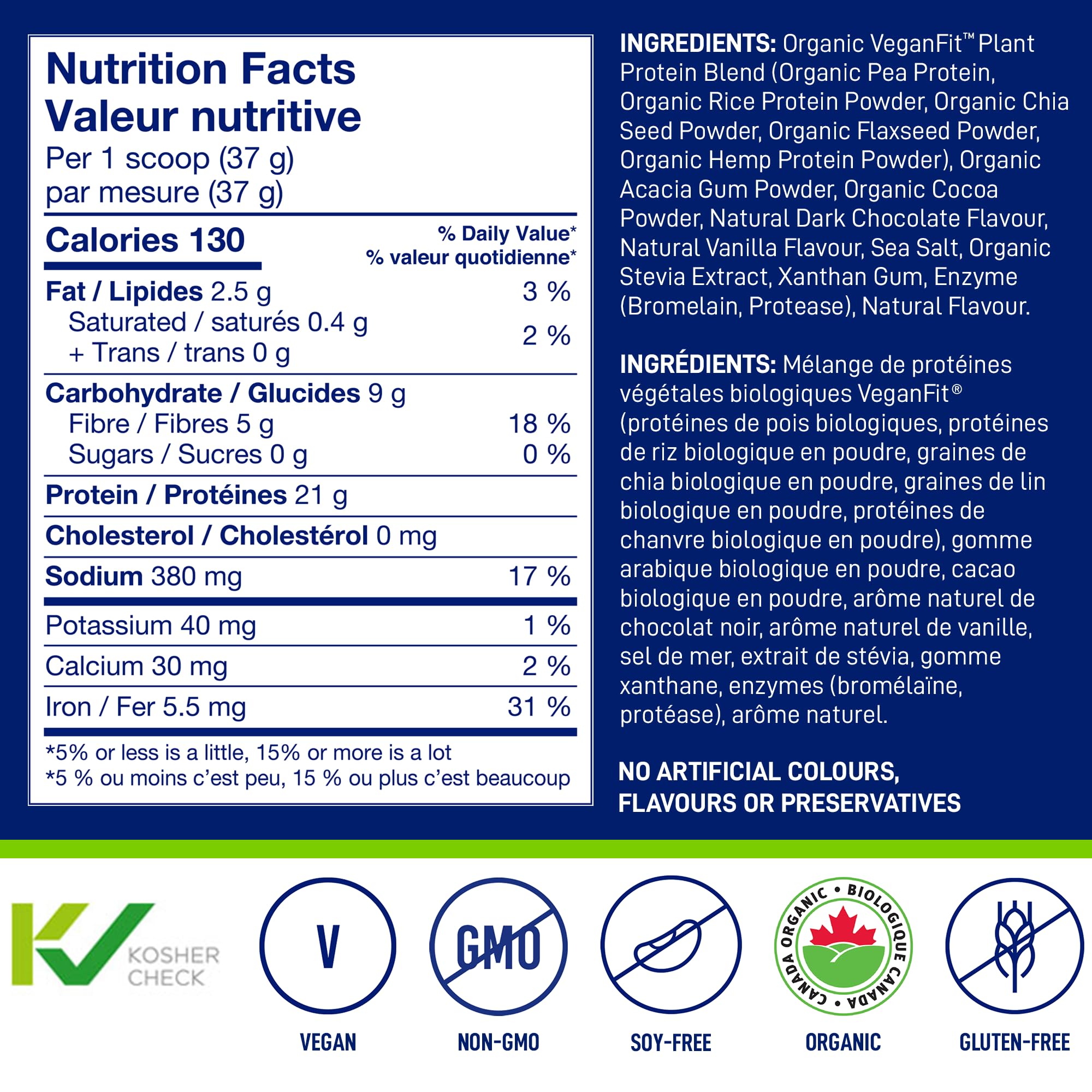 LeanFit natural chocolate shake pour ready for post-workout or snack.