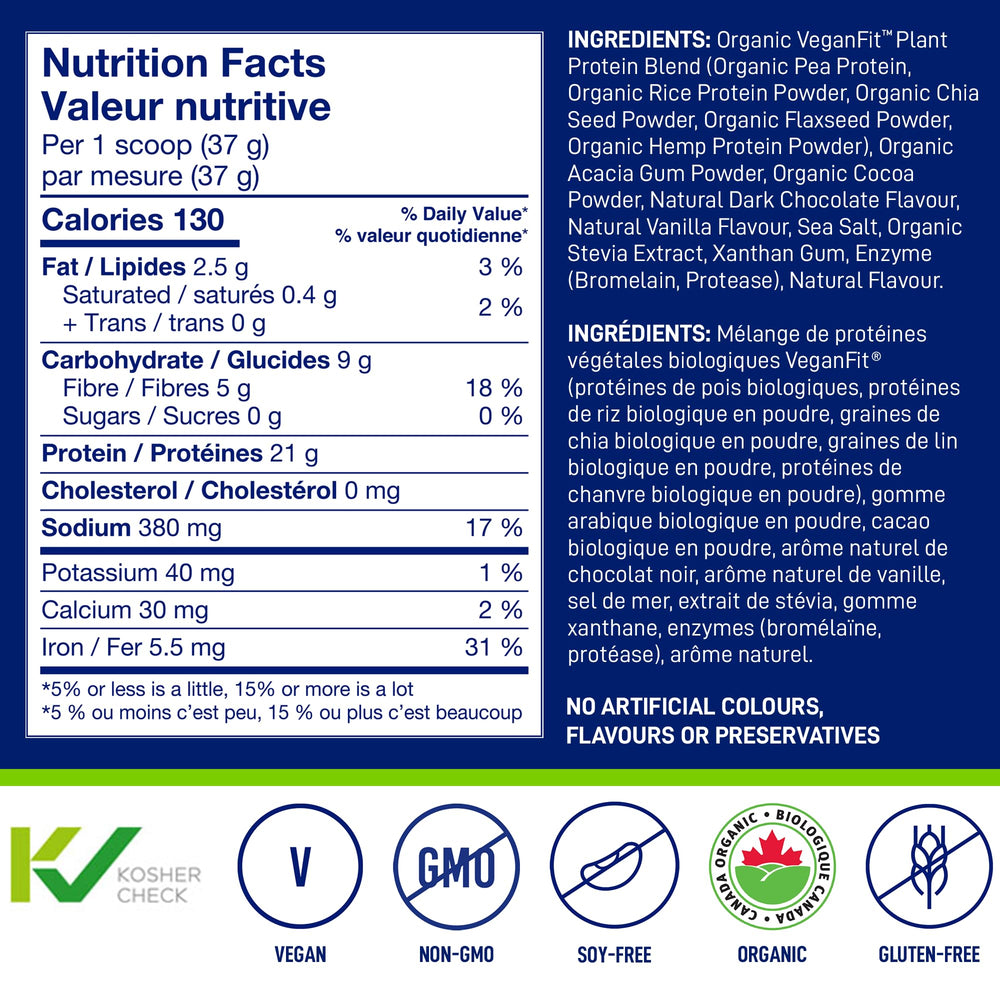 LeanFit natural chocolate shake pour ready for post-workout or snack.